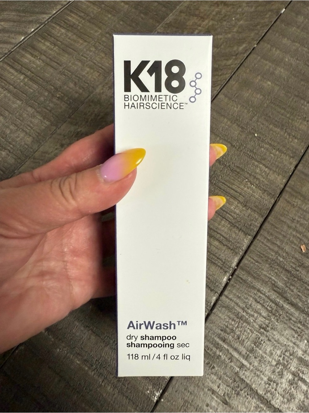 K18 biomimetic hairscience AirWash Dry Shampoo - White 118ml 4 oz